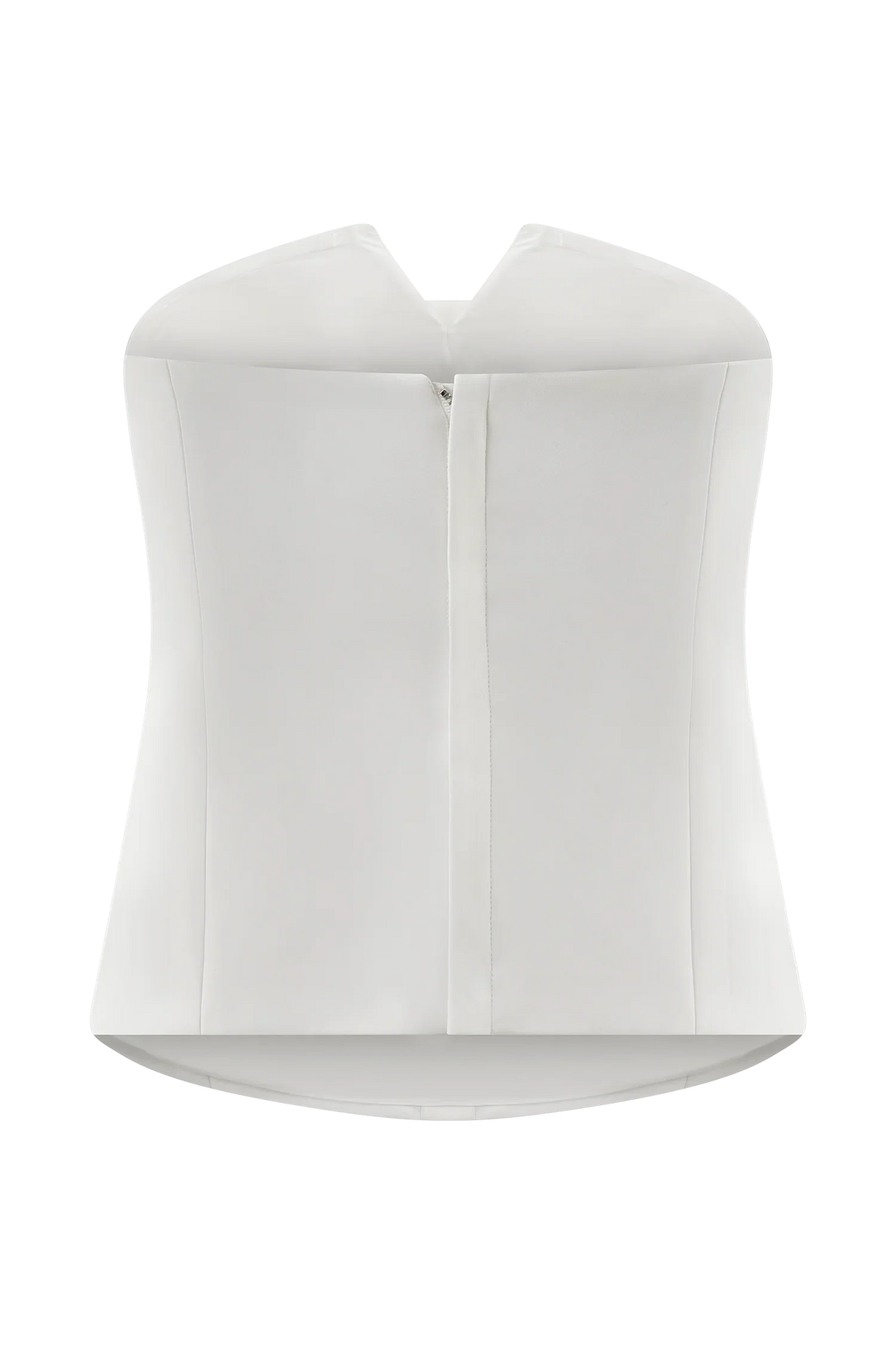 Zillah Strapless Cotton Top White