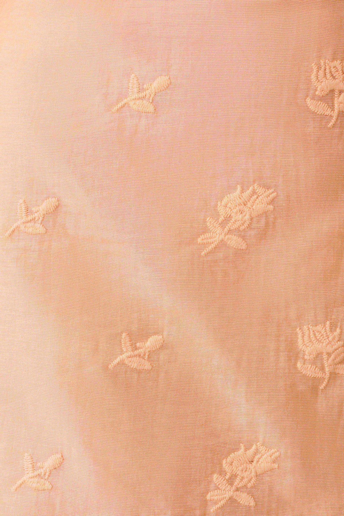 Vivian Embroidered Mini Skirt Orange