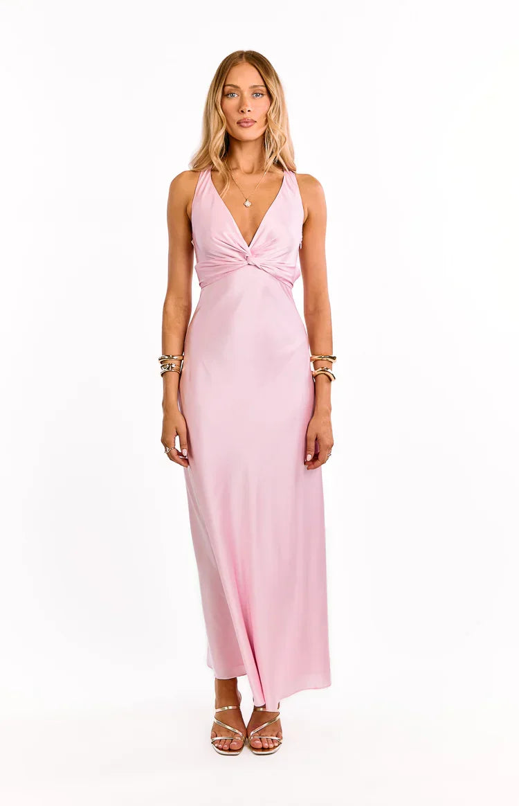 Oden Light Pink Formal Maxi Dress