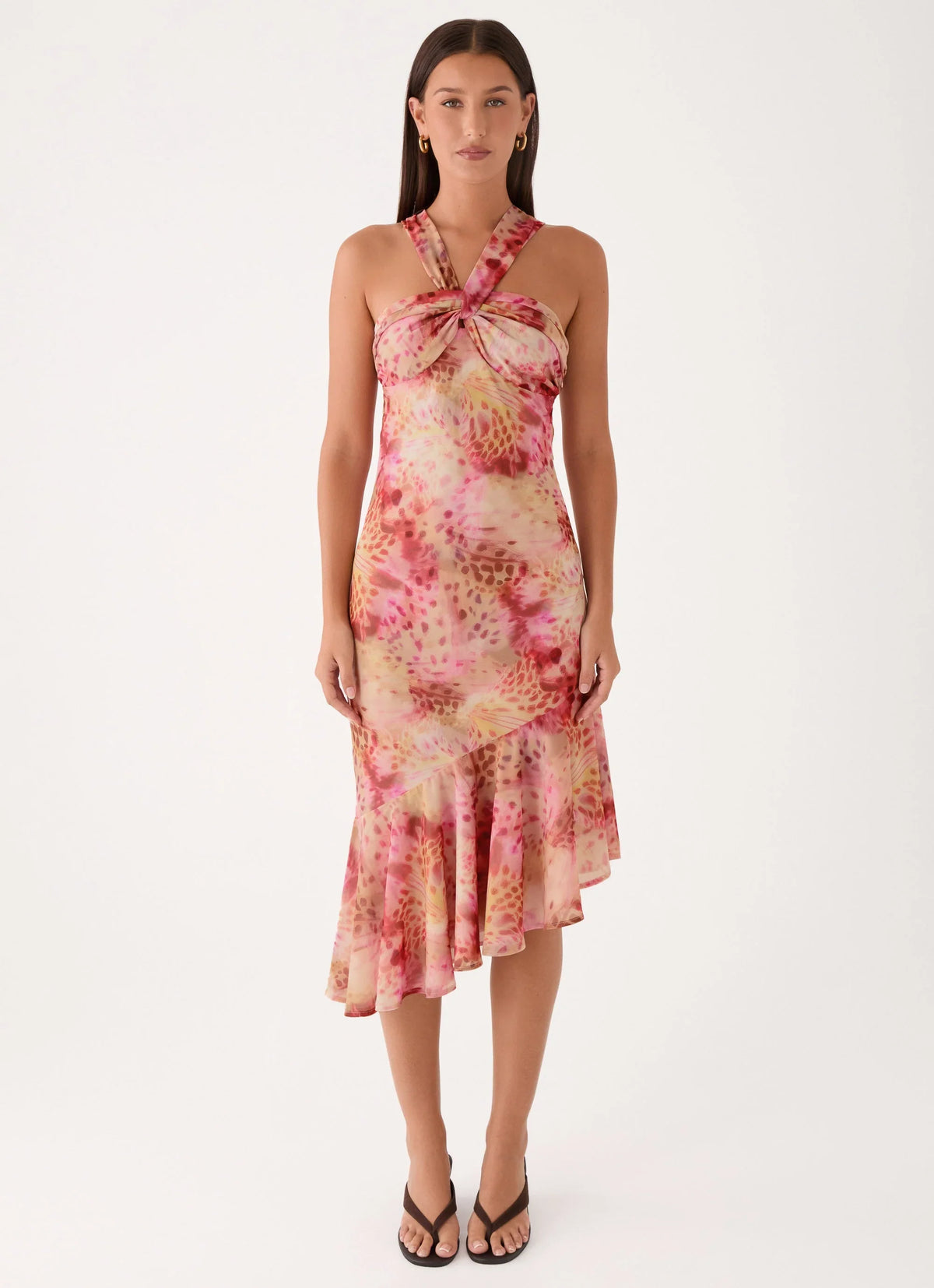 Sinnie Midi Dress Botanic Cheetah