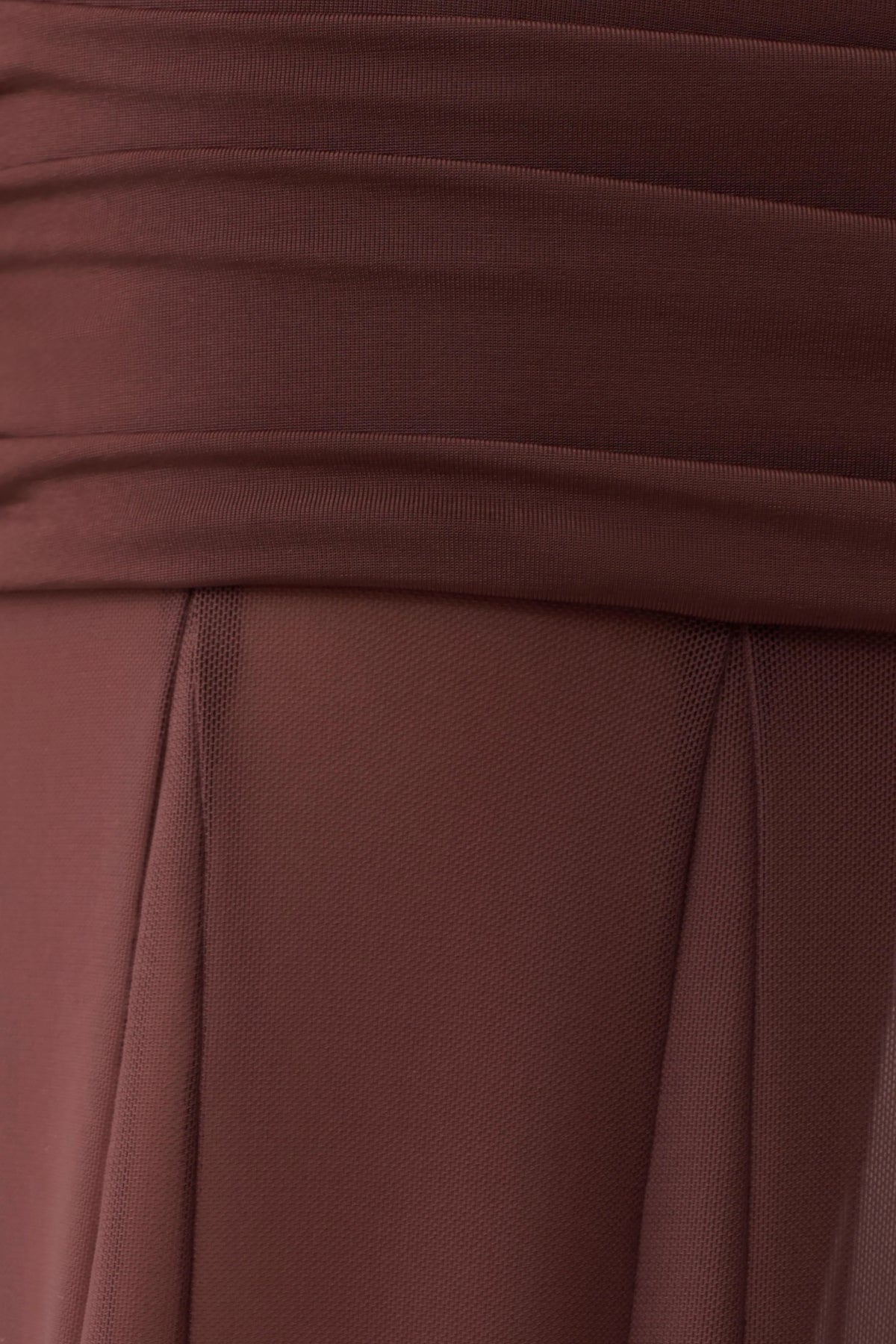 Jorja Draped Halter Slinky Maxi Dress Chocolate