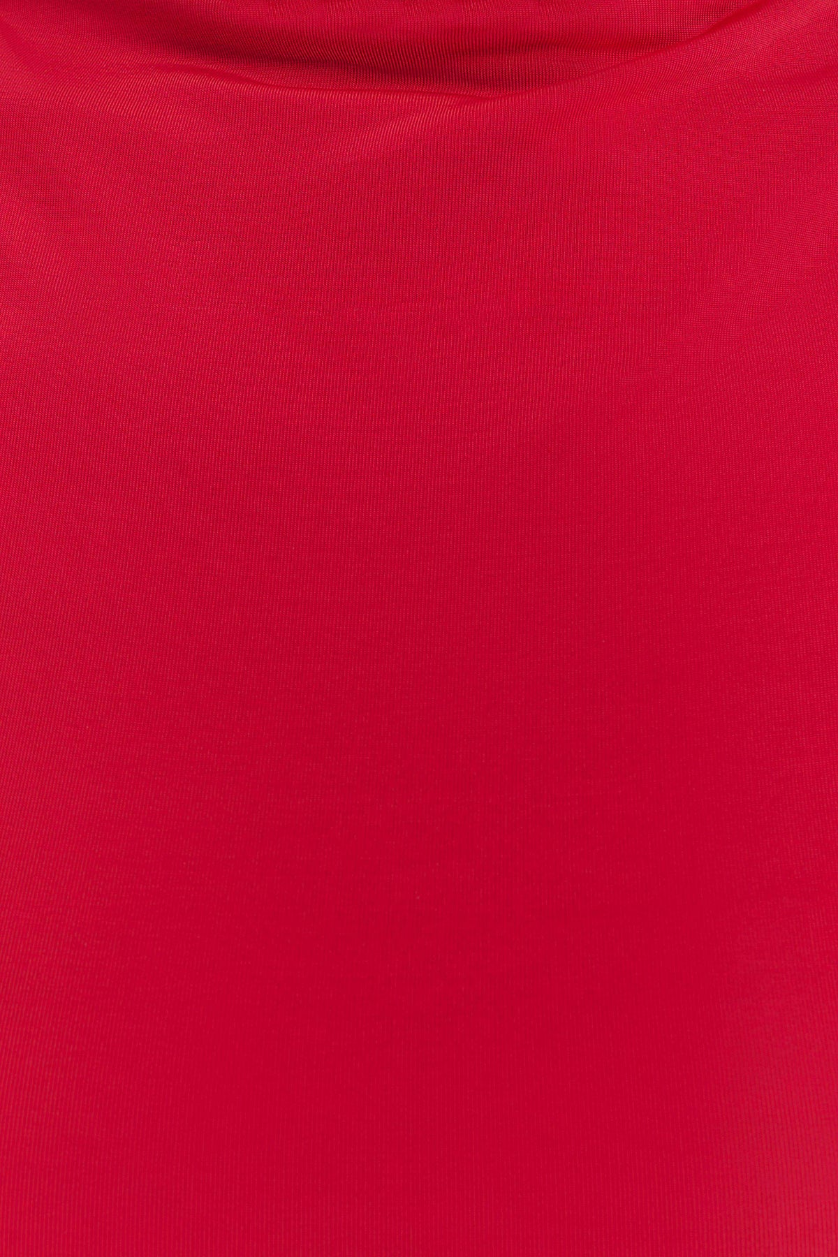 Kiyah Slinky Cut Out Maxi Dress Red