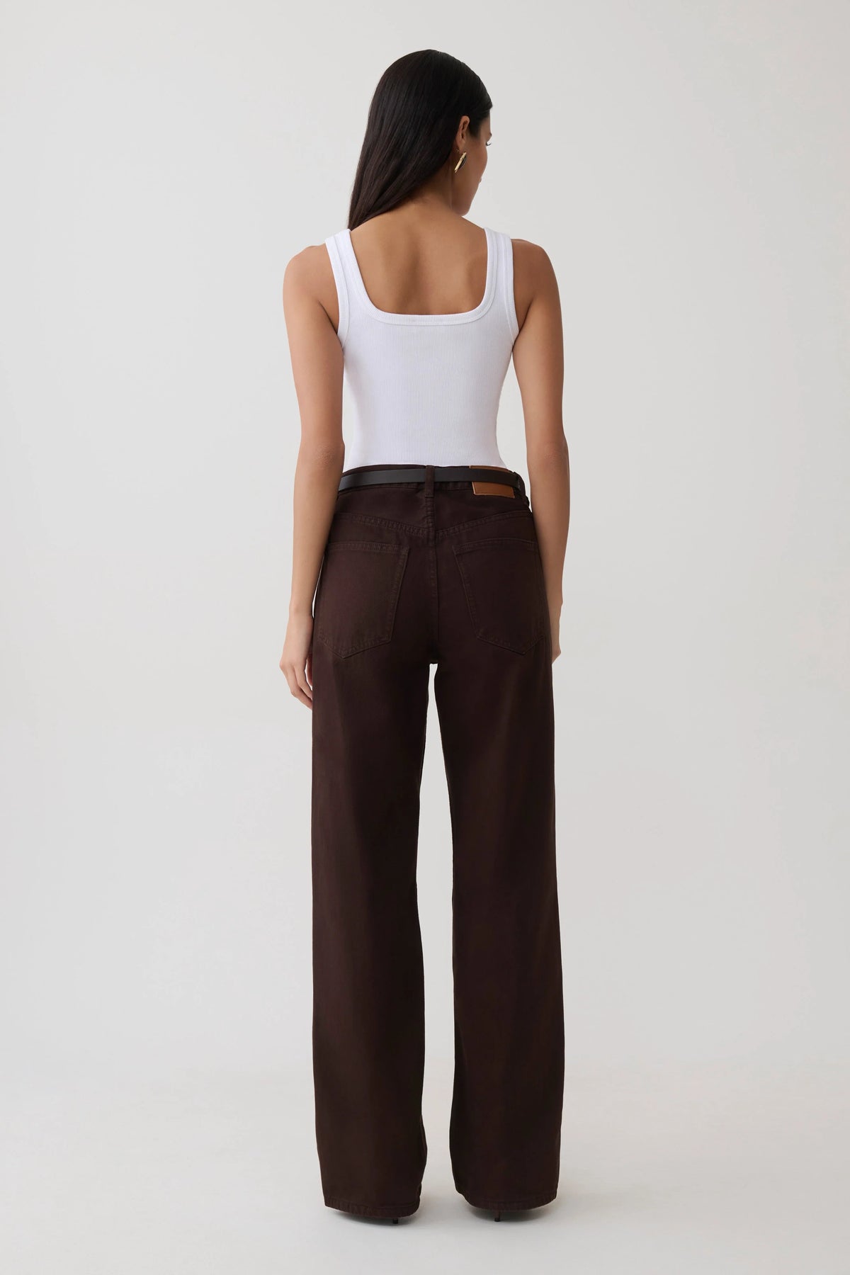 Ismay Square Neck Tank White