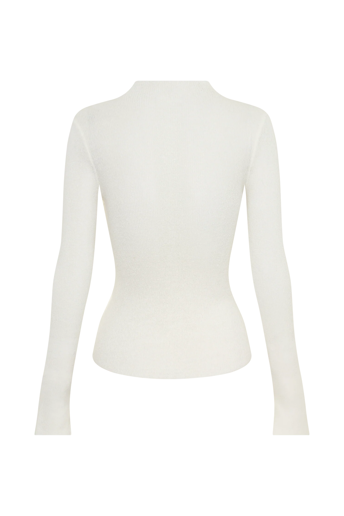 Lawson Wrap Knit Long Sleeve Top White