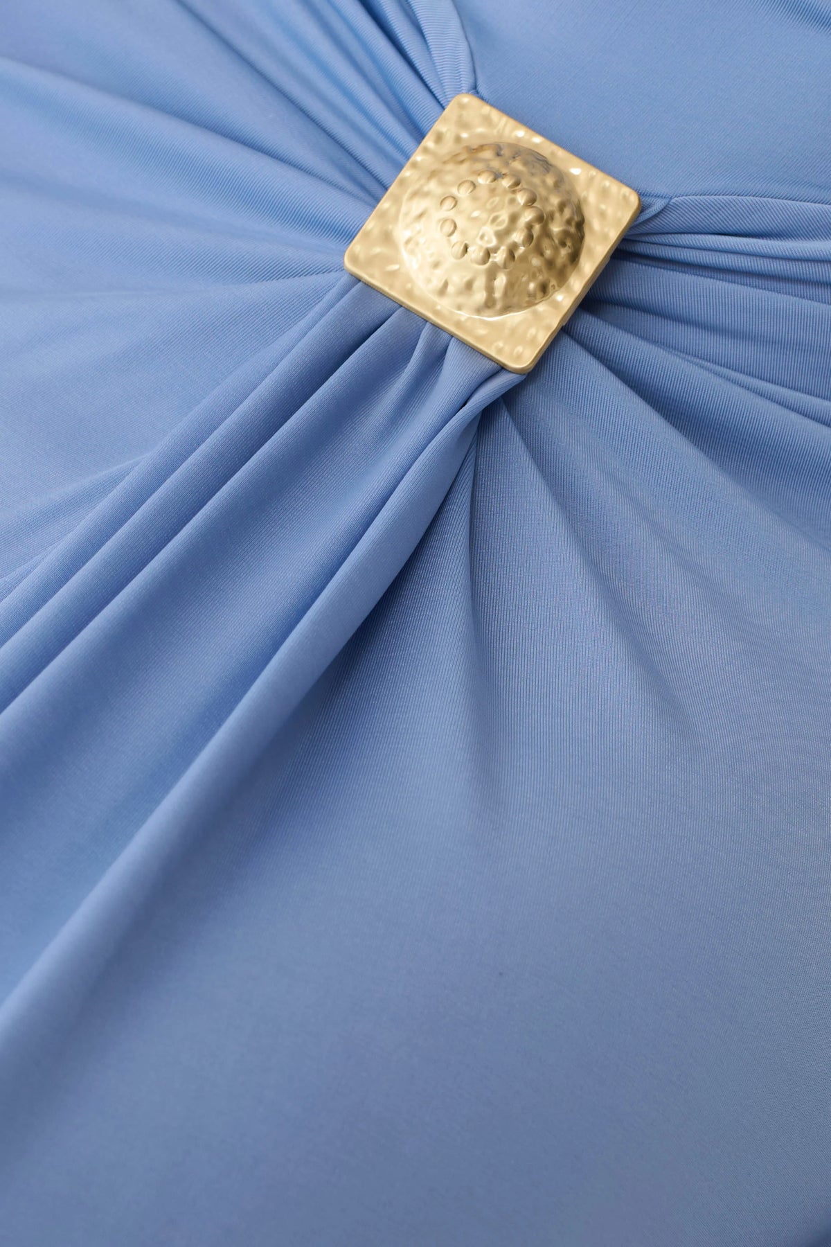 Quincy Halter Maxi Dress With Hardware Cornflower Blue