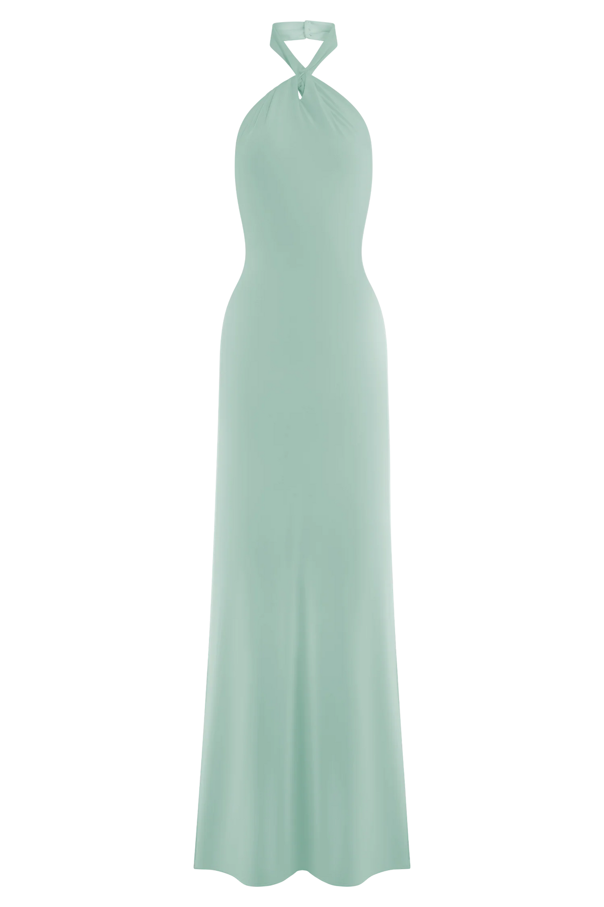 Elyna Slinky Halter Maxi Dress Lagoon