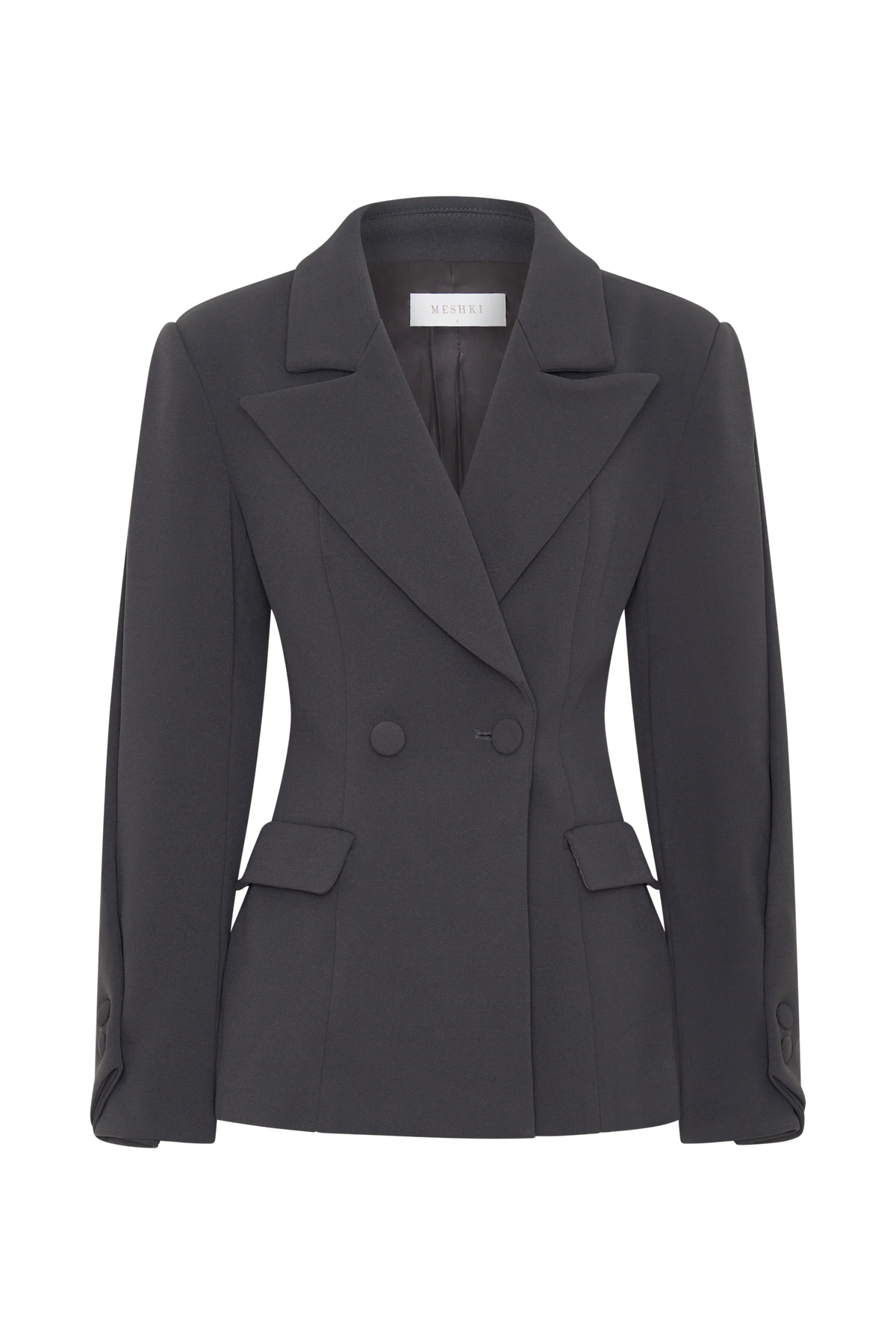 Wesley Structured Blazer Charcoal Shadow