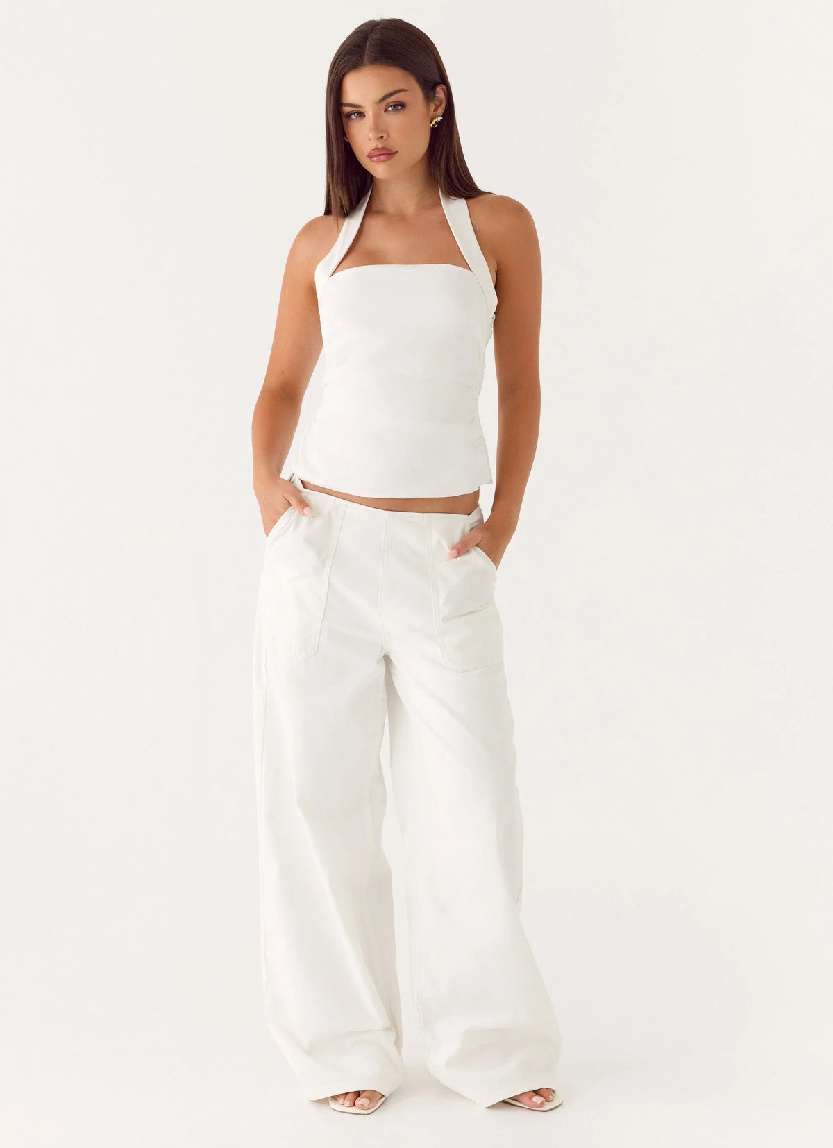 Seethal Low Rise Pants White