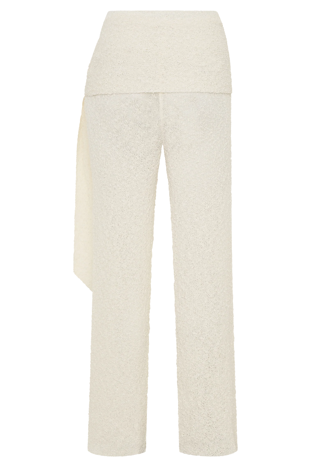 Mattais Boucle Knit Pants Ivory