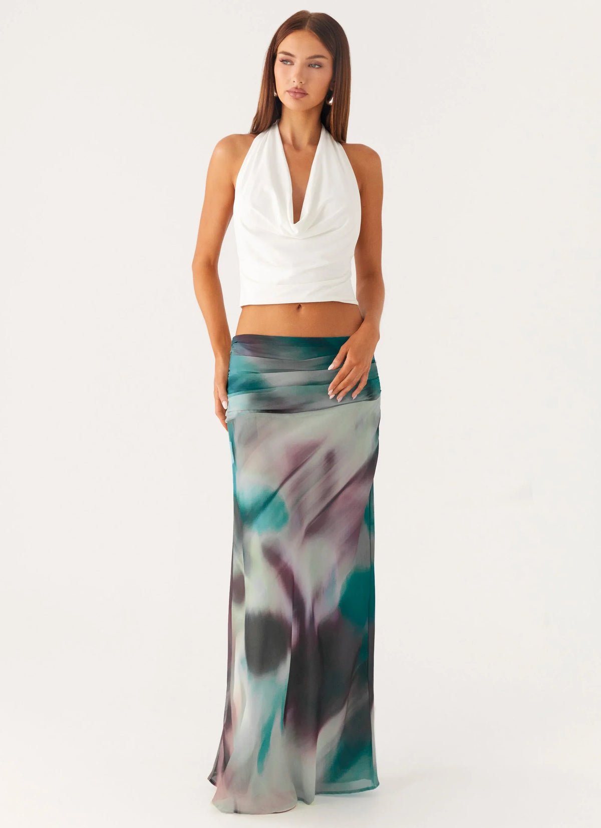 Rimi Maxi Skirt Sea Splash
