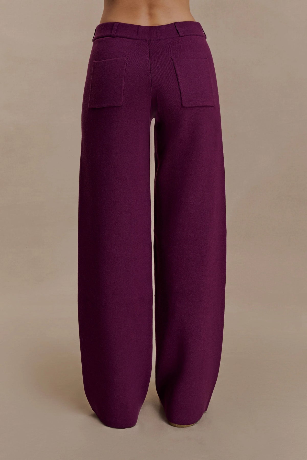 Lauren Knit Trouser Plum