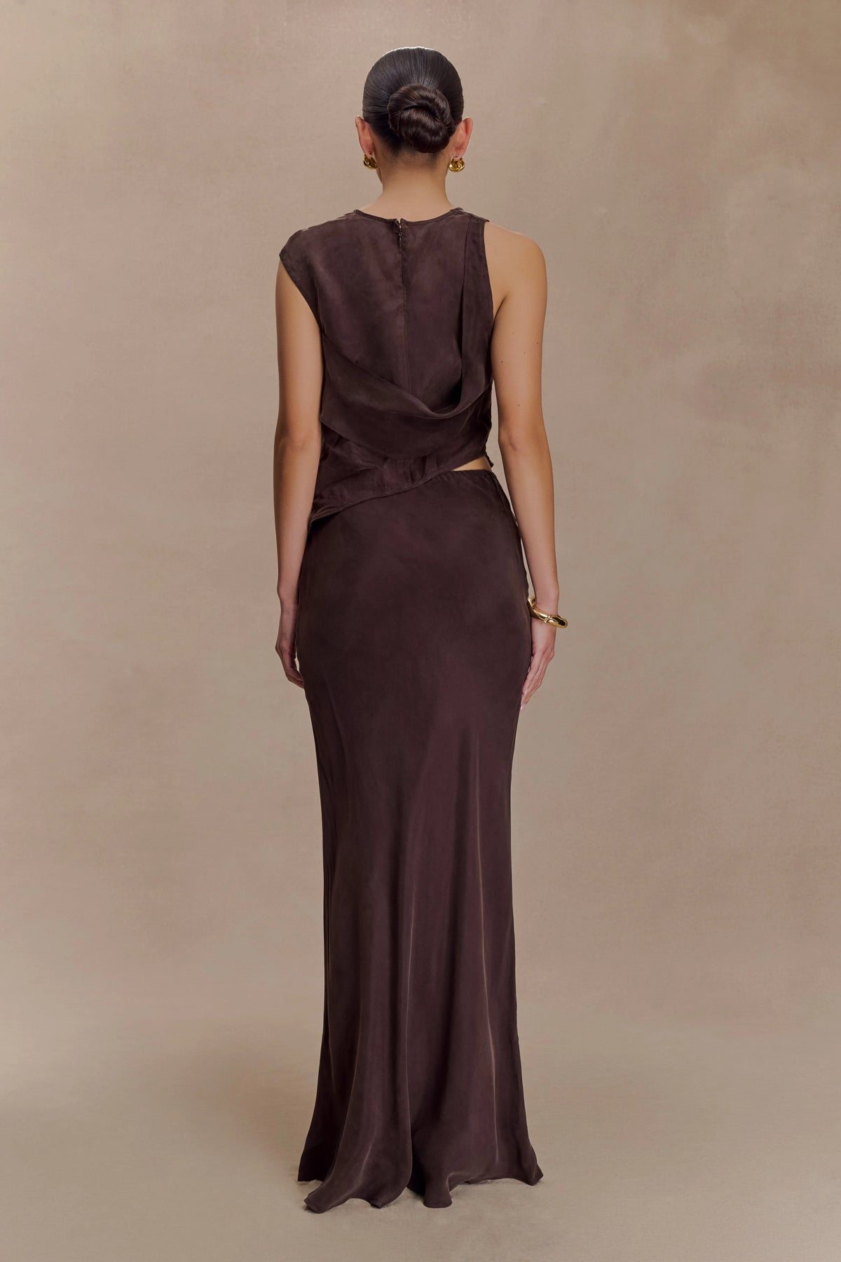 Violeta Maxi Skirt Dark Chocolate