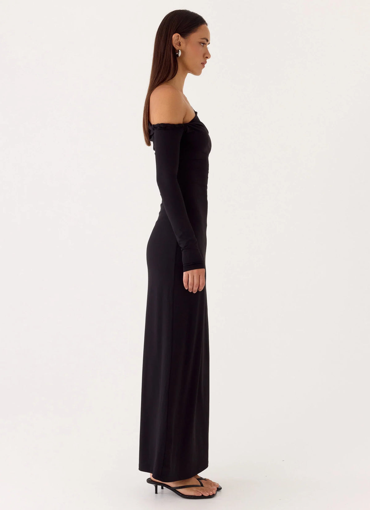 Jordana Twist Maxi Dress Black