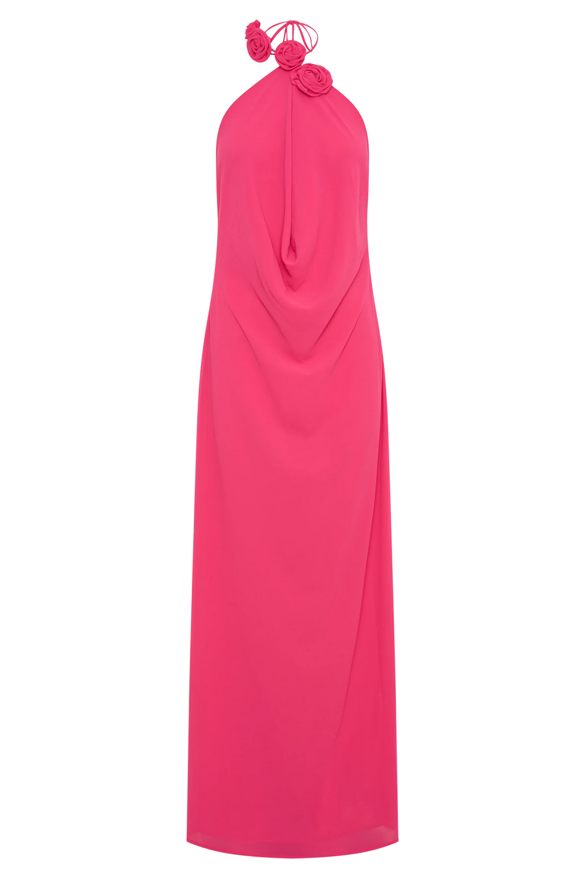 Rosalia Cowl Neck Maxi Dress Raspberry