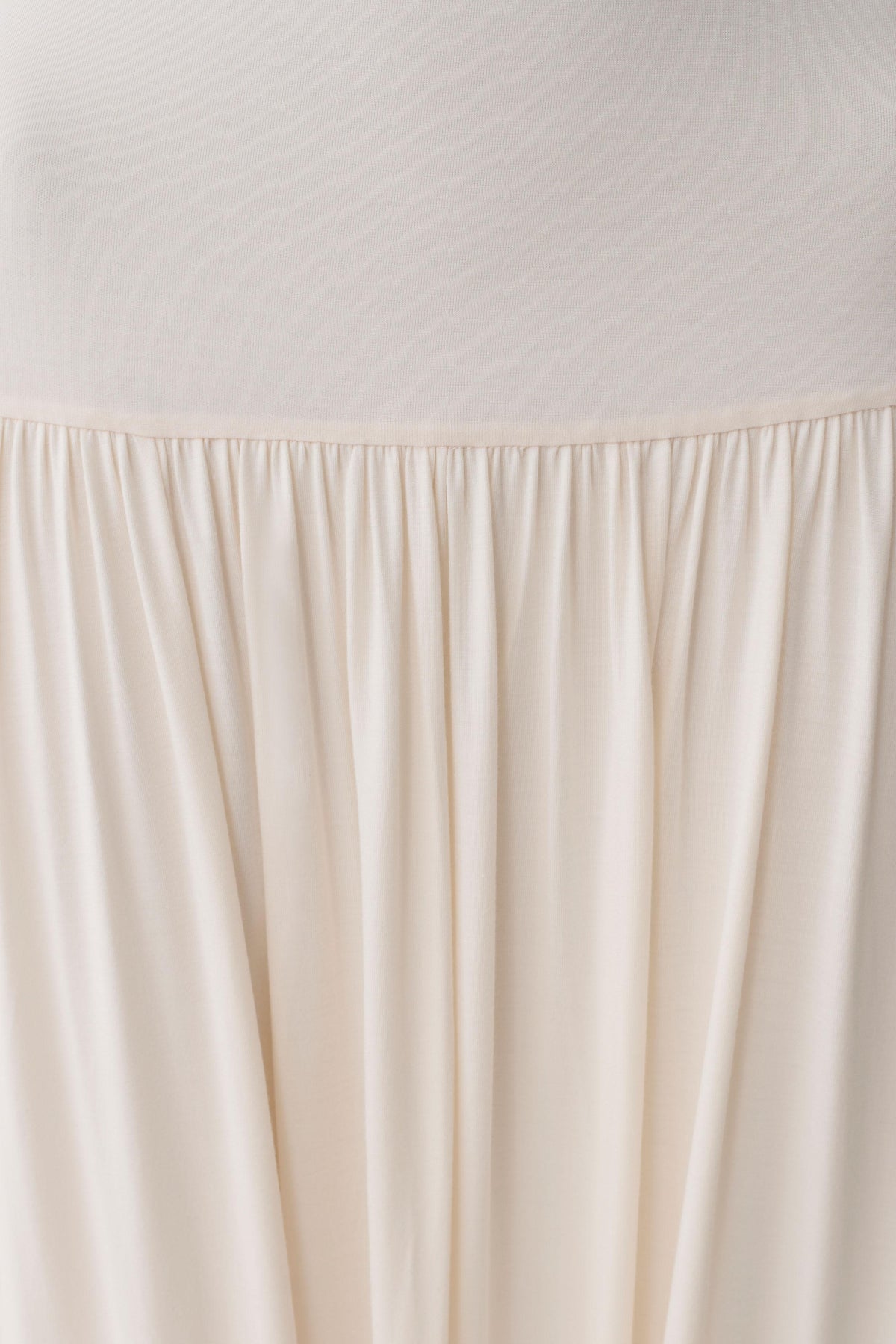 Zsela High Neck Modal Maxi Dress Ivory