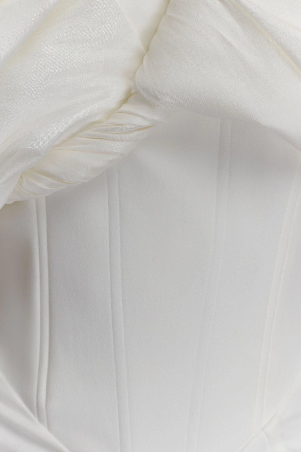 Aphrodite Off Shoulder Crepe Gown Ivory