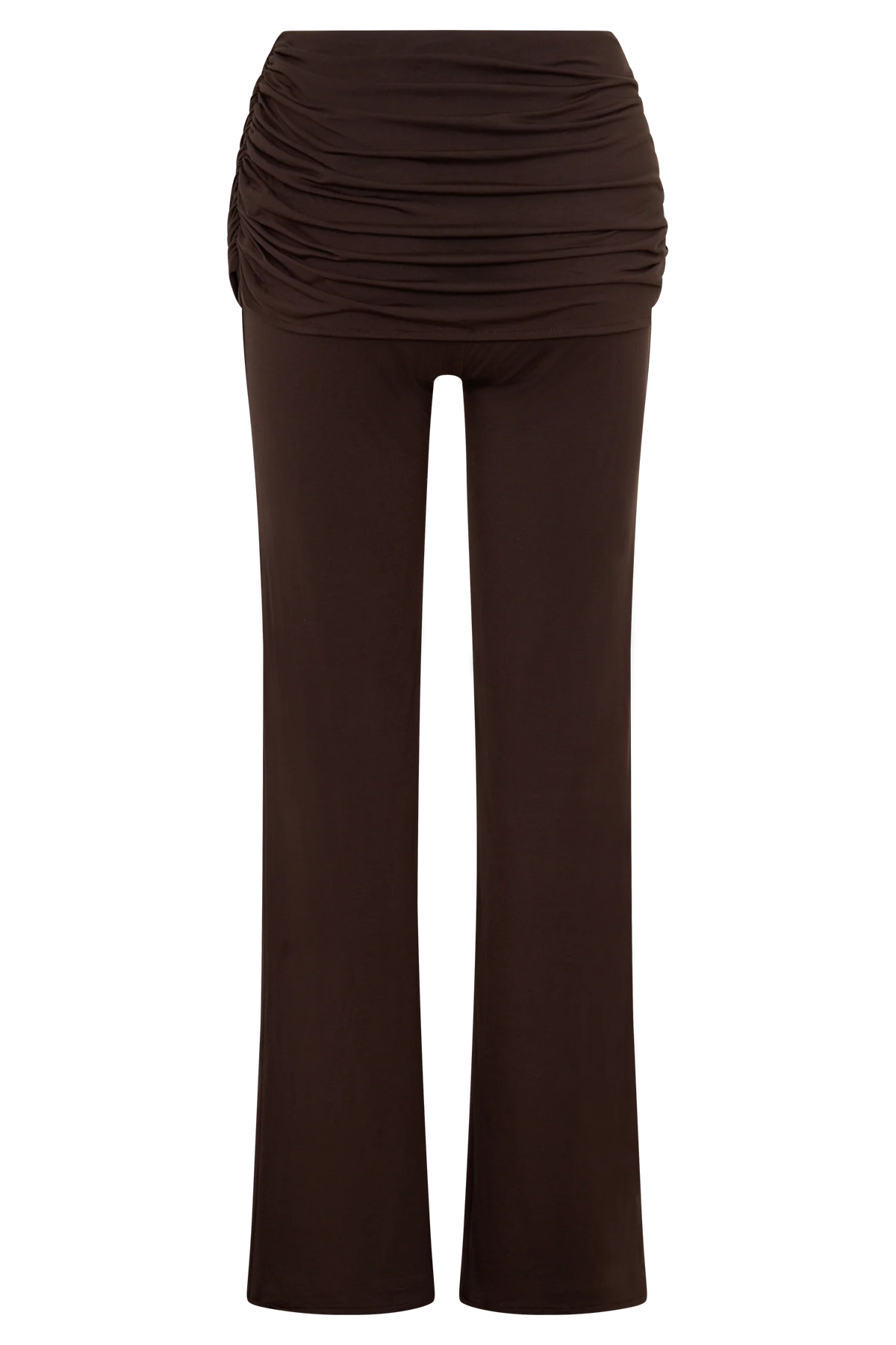 Keaton Modal Straight Leg Overlay Pant Espresso