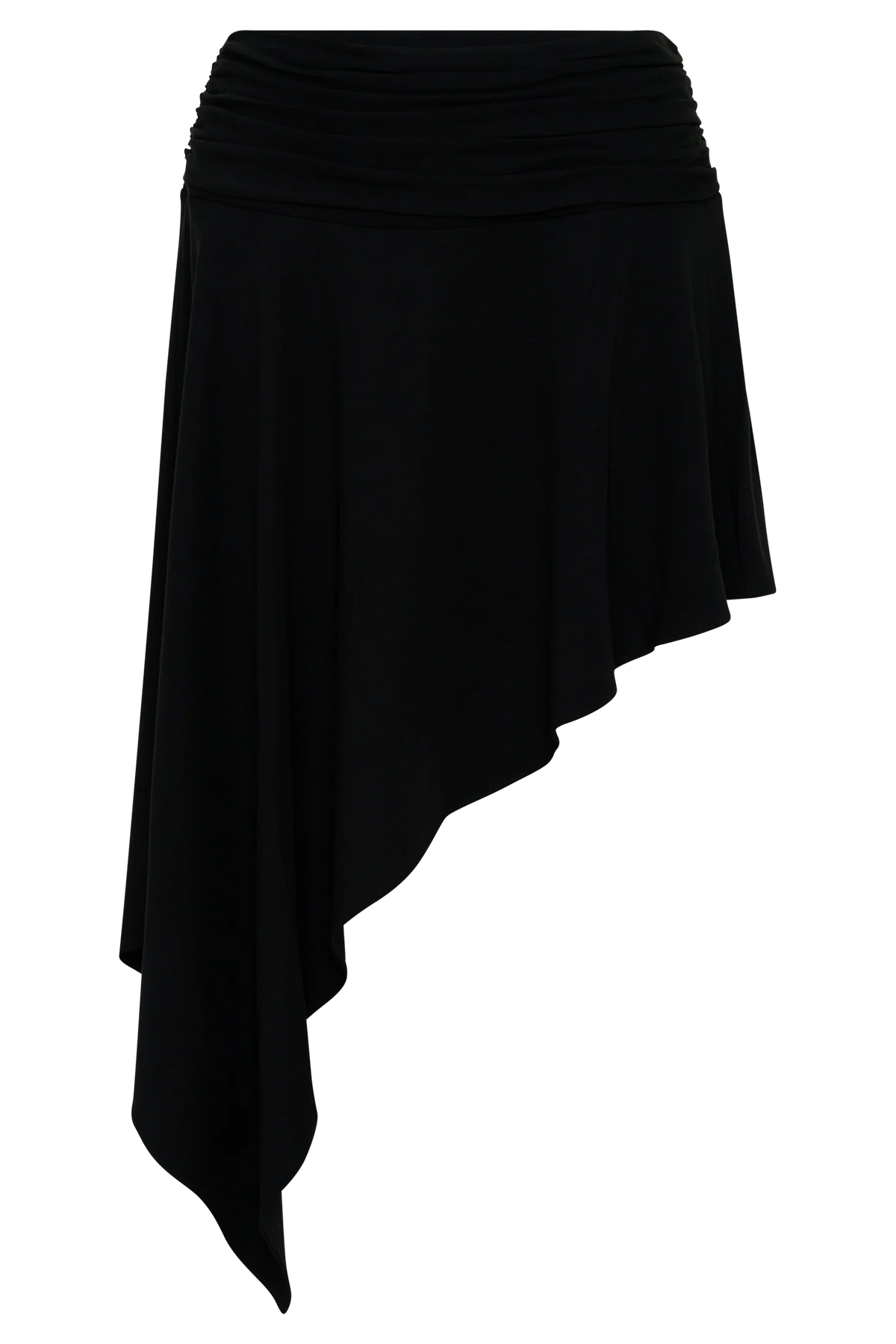 Talise Modal Hankie Midi Skirt Black