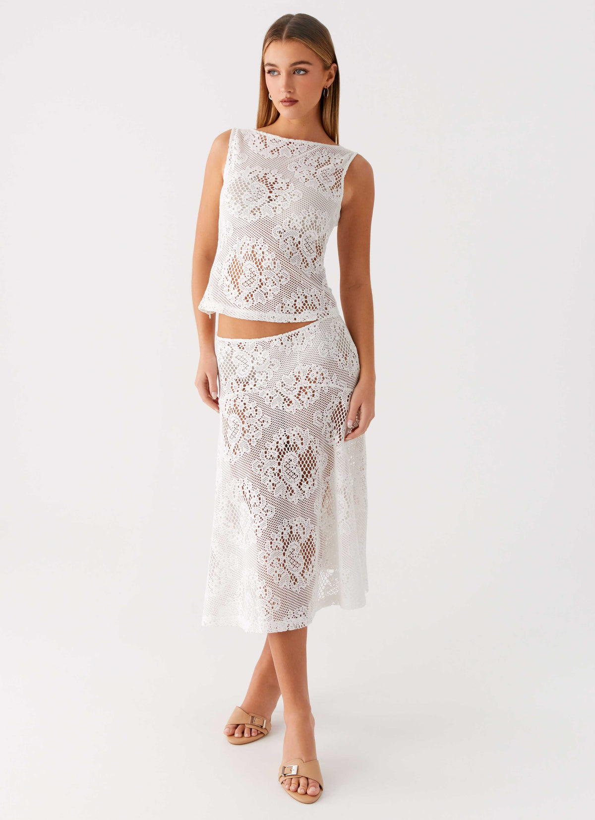 Virelle Lace Top Ivory