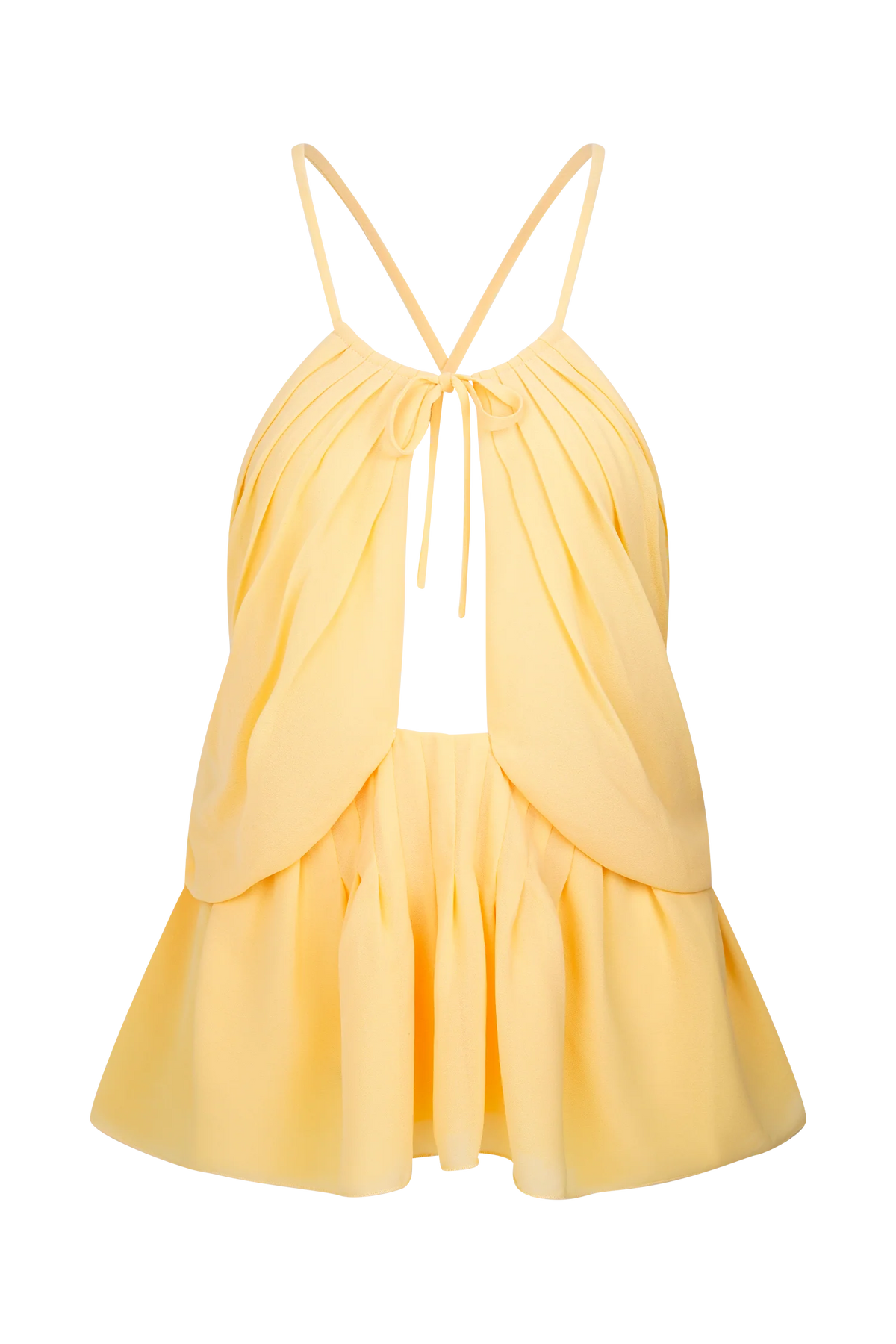 Korra Chiffon Halter Top Butterscotch
