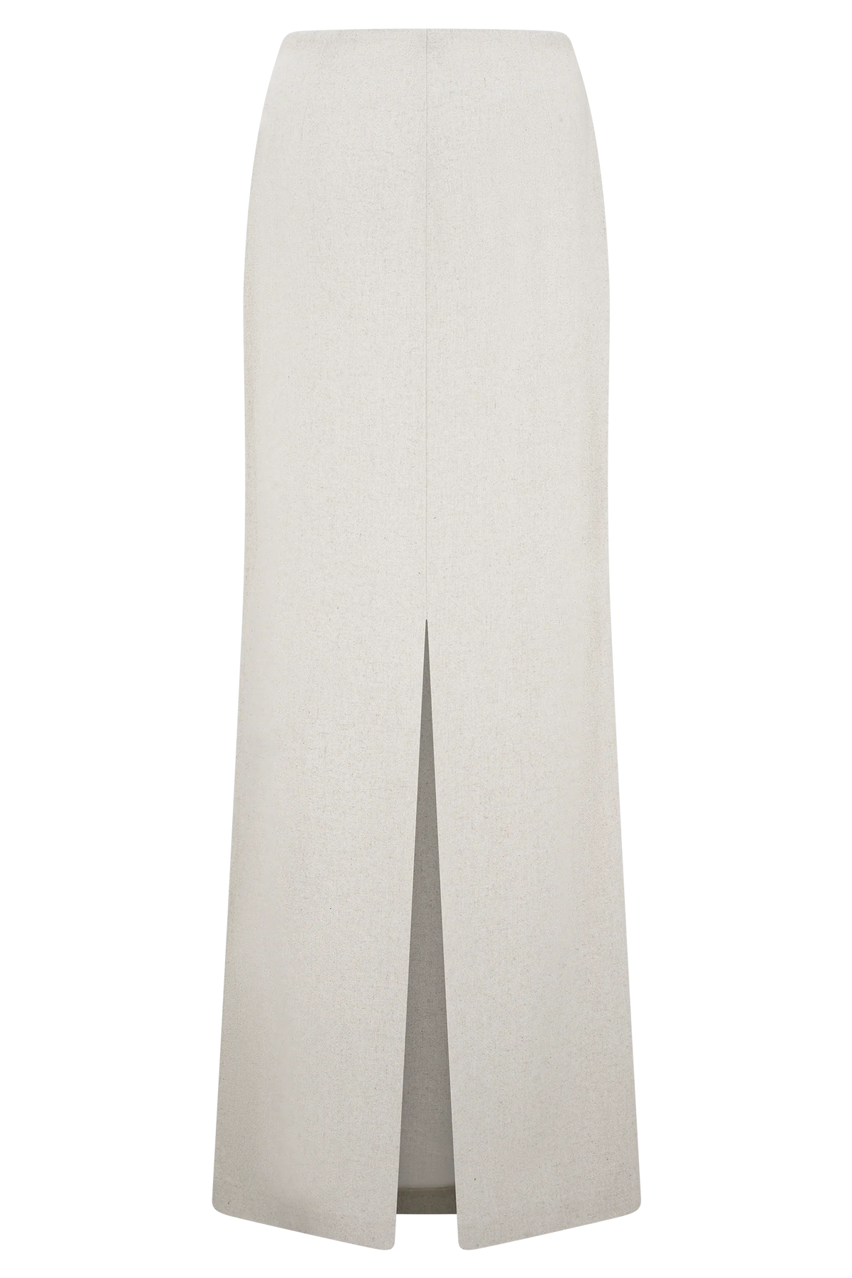 Casey Linen Embroidered Maxi Skirt Natural