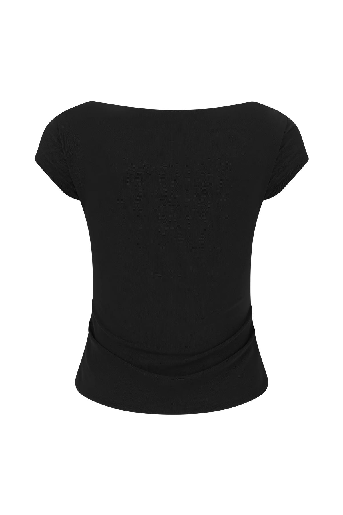 Romana Short Sleeve Mesh Top Black