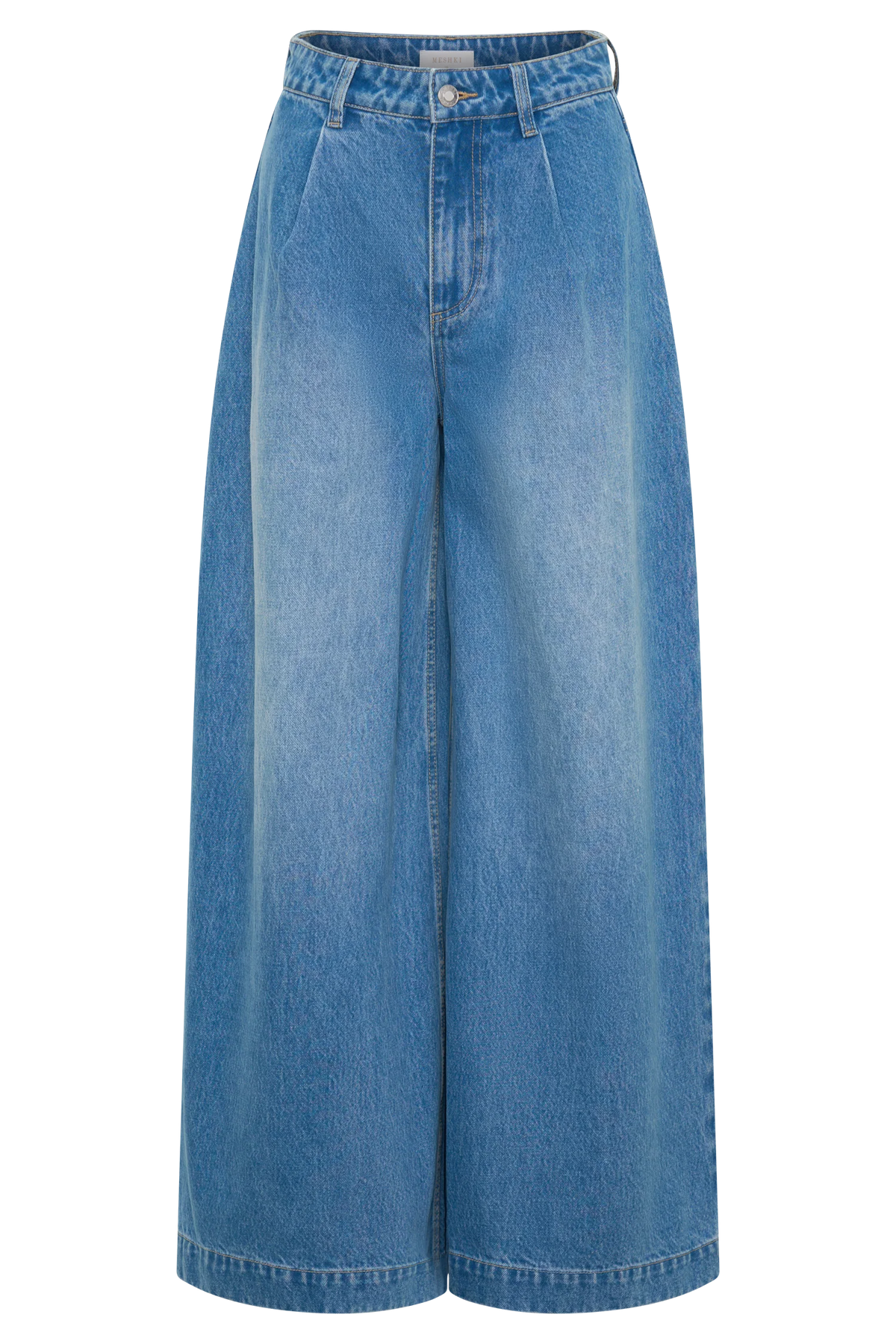 Bobby Oversized Jean With Front Pleat Summer Blue