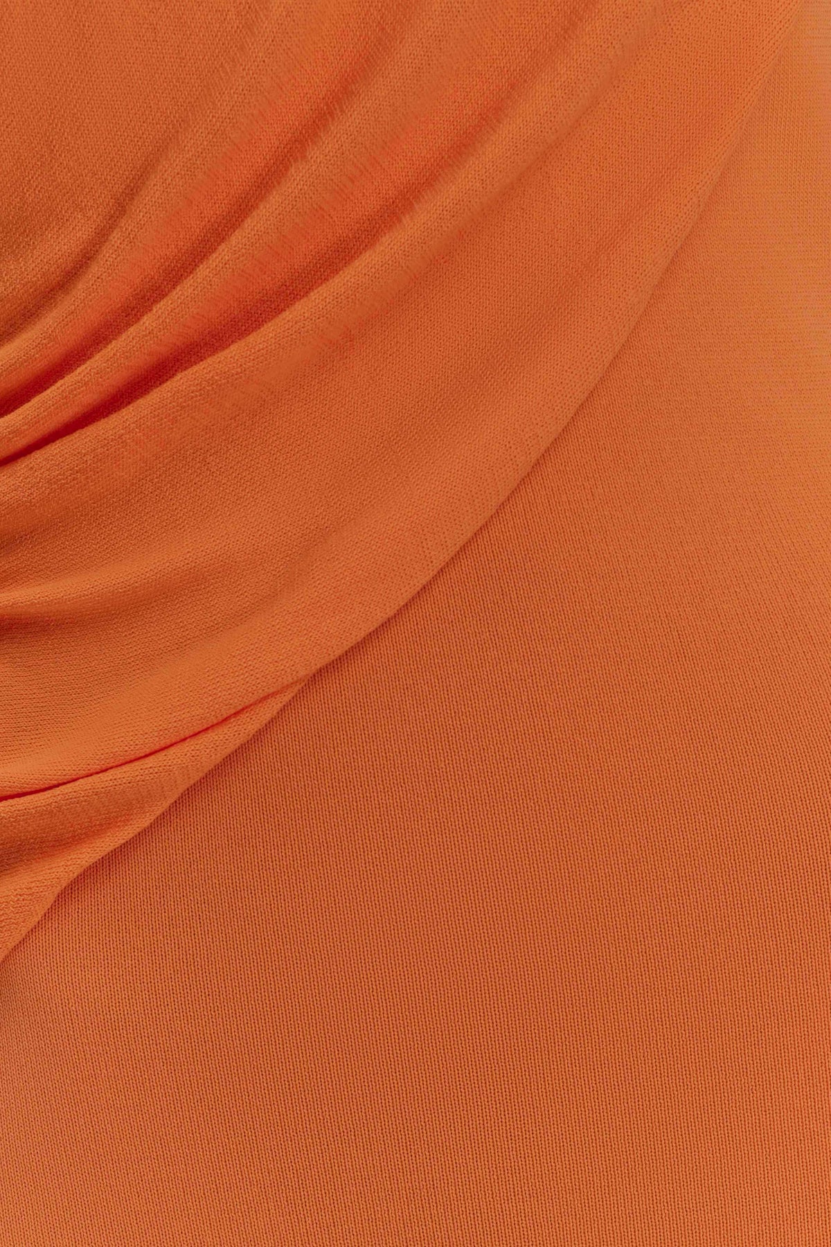 Elma Halter Knit Maxi Dress Orange