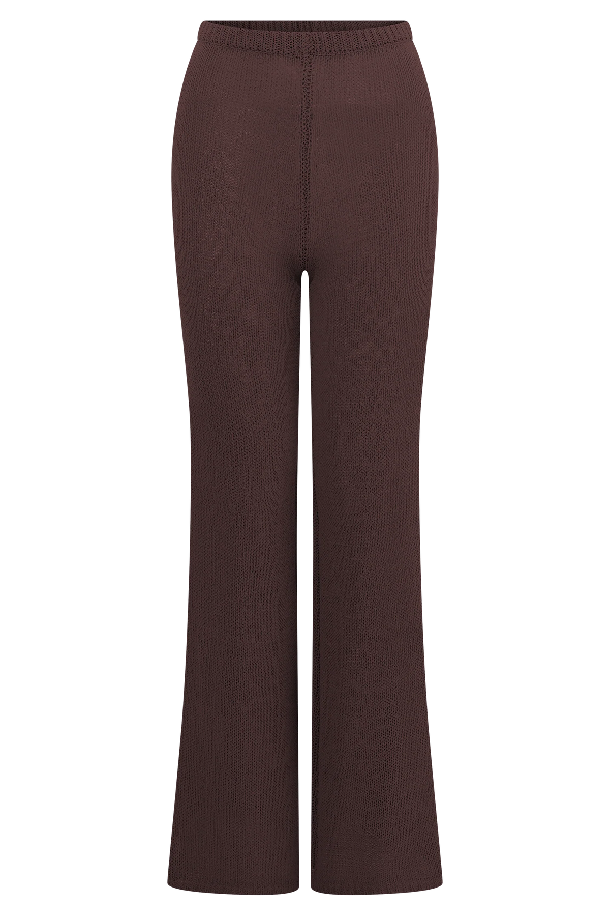 Malani Wide Leg Knit Pants Chocolate