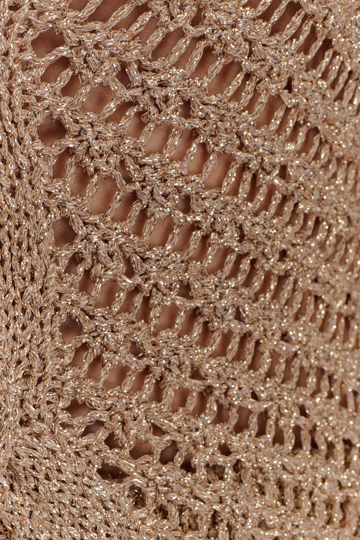 Waverley Metallic Knit Swim Cover Up Gold