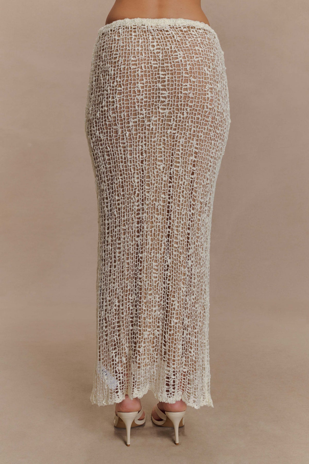 Cordelia Knit Maxi Skirt Ivory