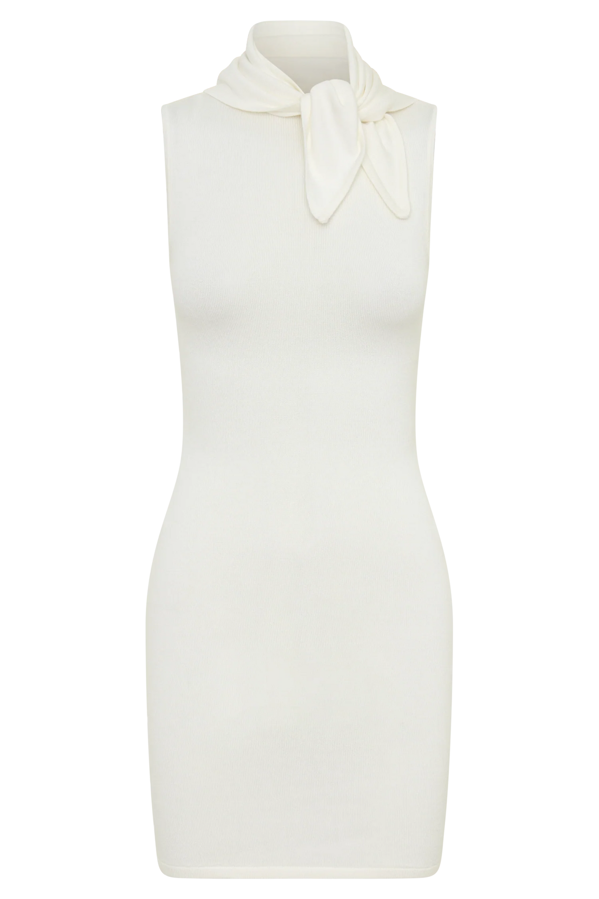 Amilee Scarf Knit Mini Dress Ivory