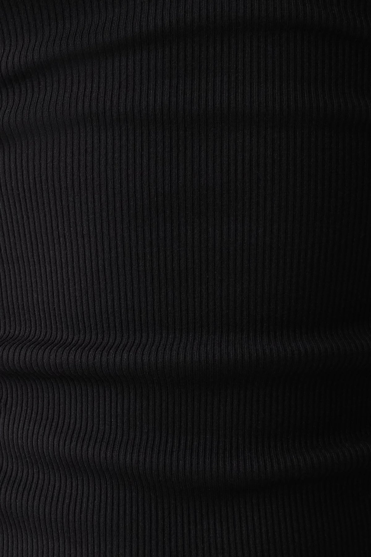 Actress Ribbed Tank Black