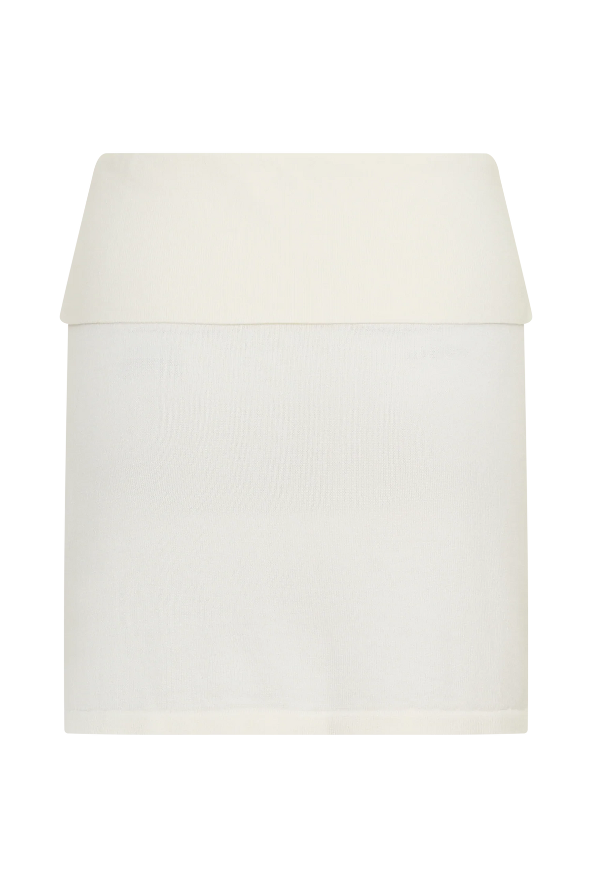 Misty Mid Rise Knit Mini Skirt Ivory