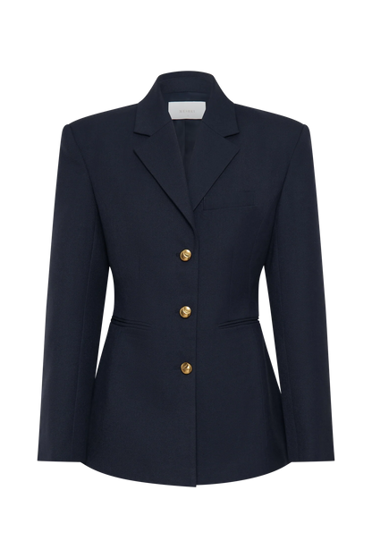 Bellamy Cinched Blazer Dark Navy