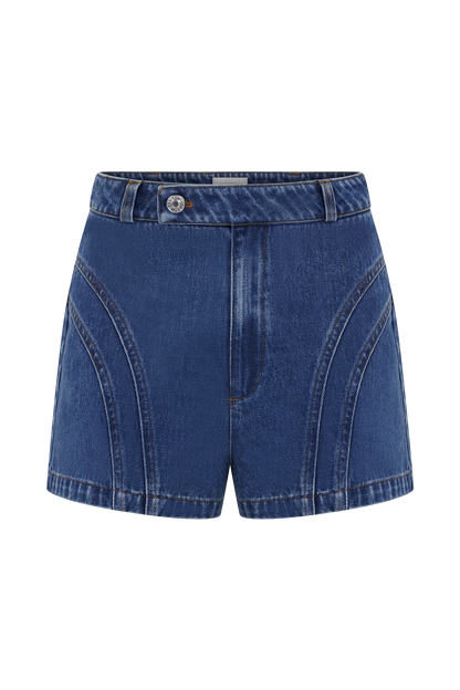 Meadow Denim Shorts Dark Blue