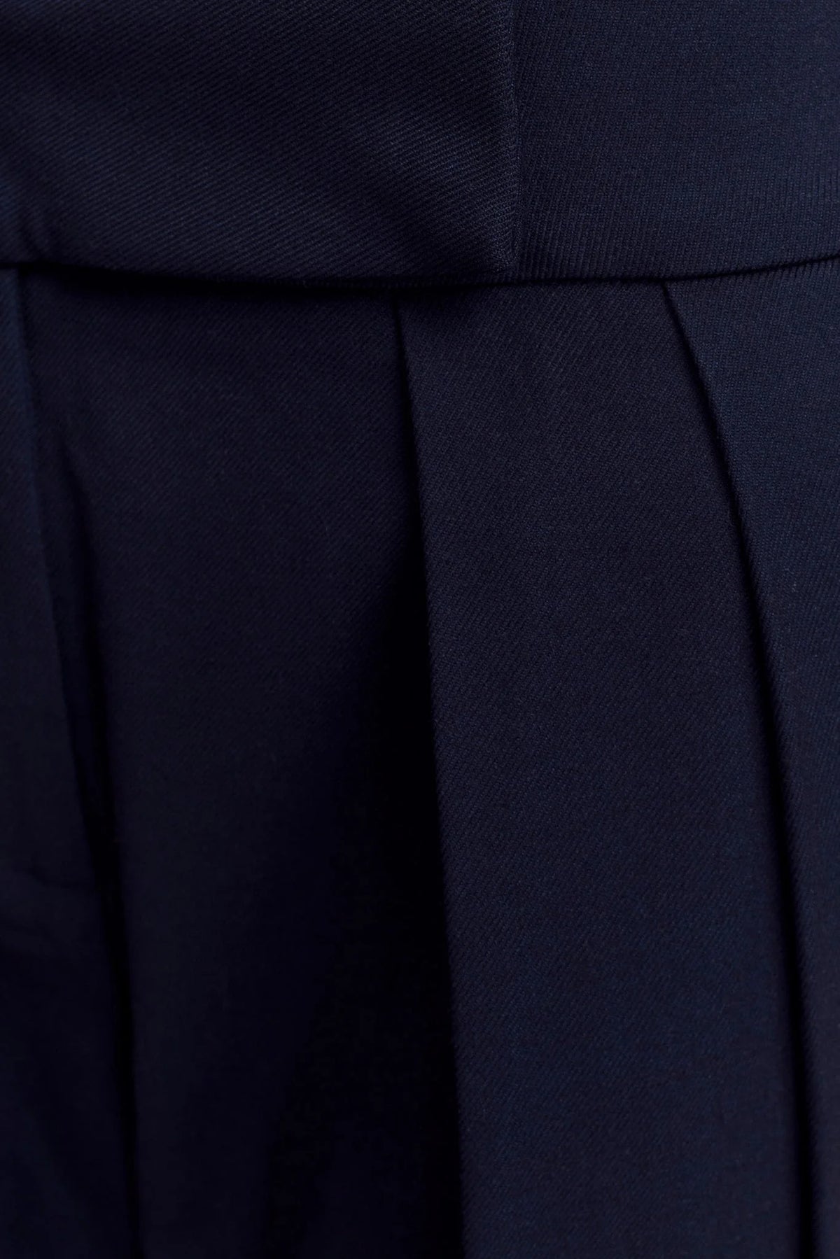 Penelope Pleated High Waisted Pants Dark Navy