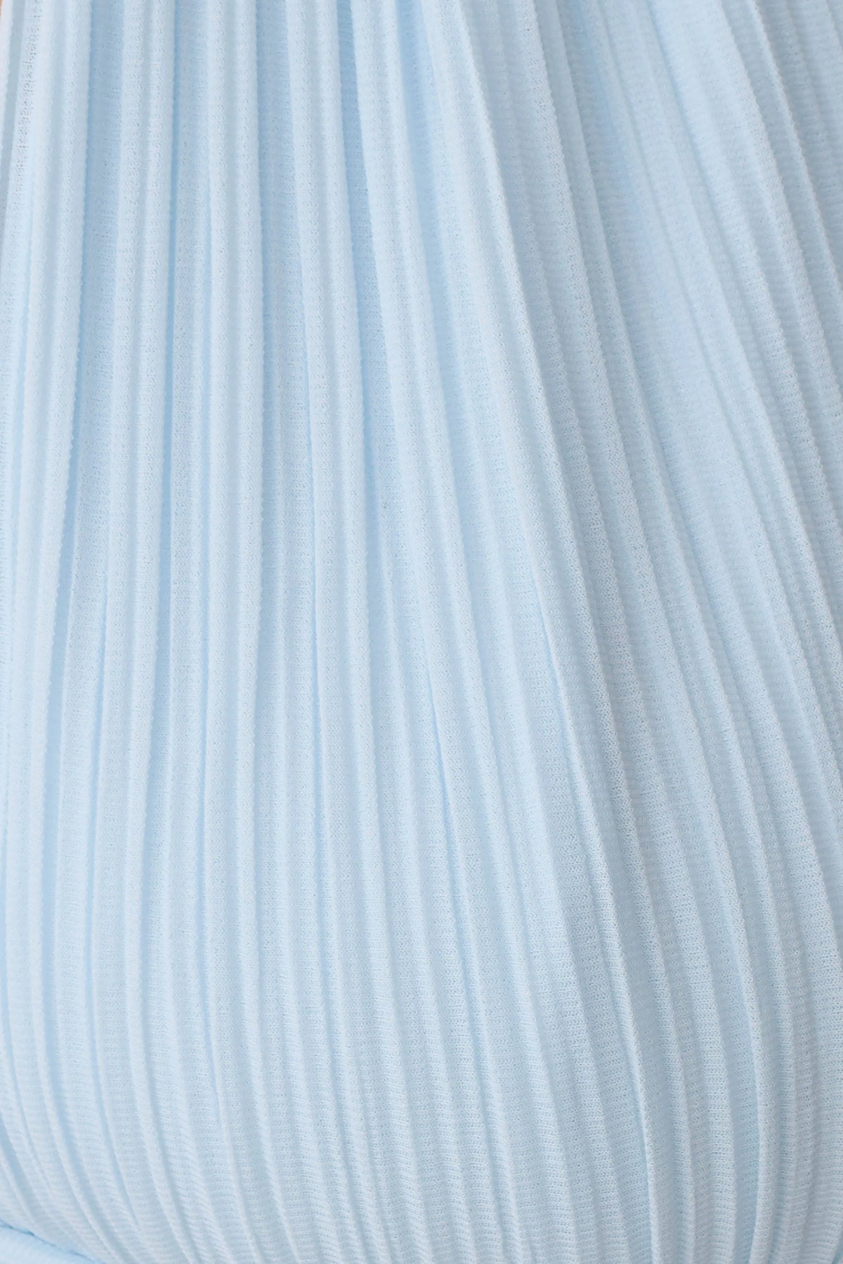 Amaris Sleeveless Plisse Halter Top Pale Blue