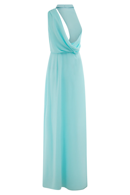 Galia Cowl Neck Maxi Dress Lagoon