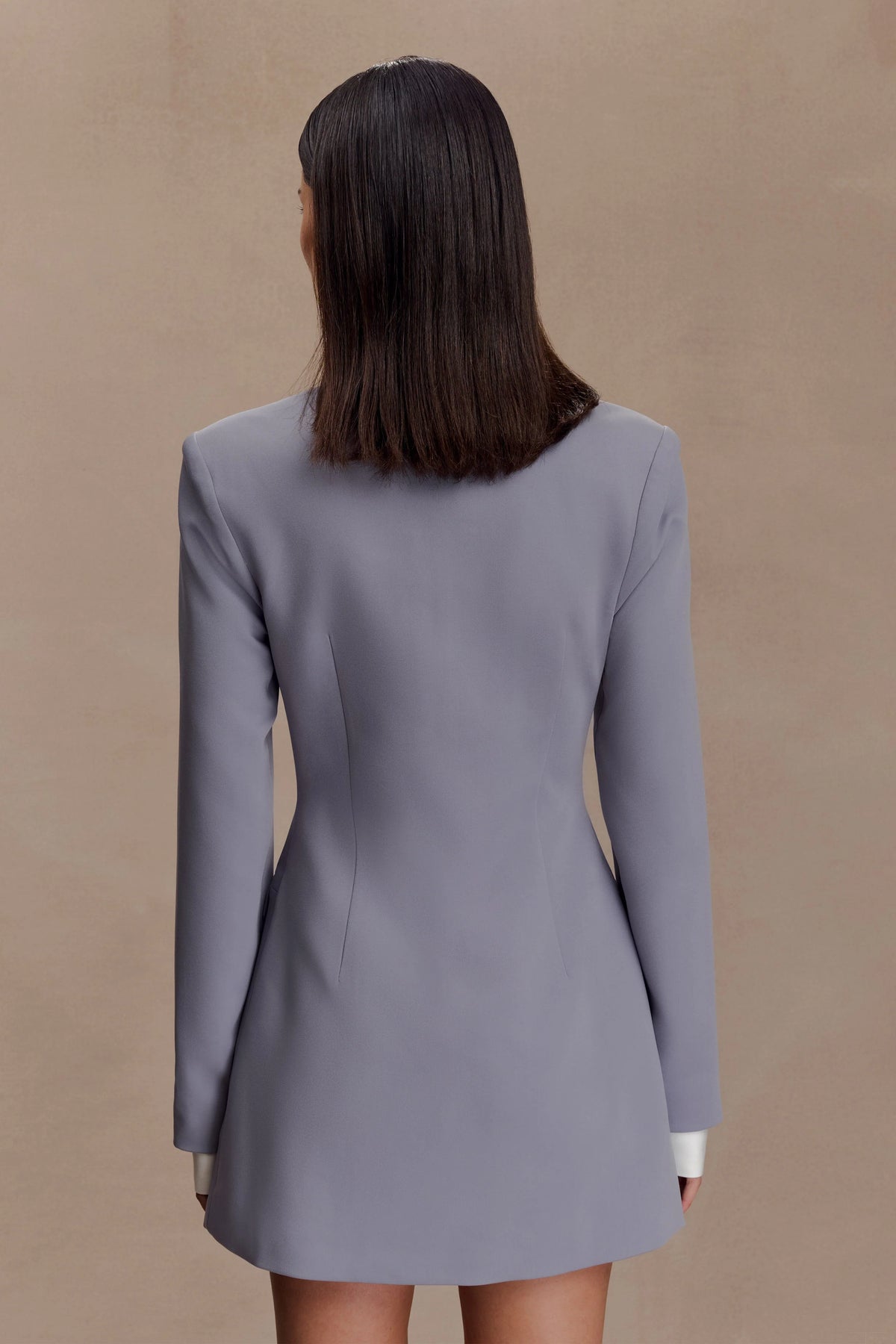Gretchen Suiting Mini Dress Grey