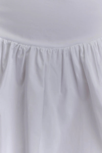 Janis Cotton Frill Mini Dress White