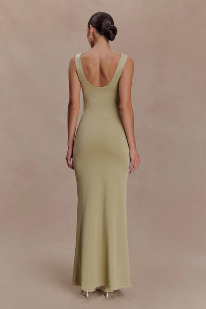 Marta Slinky Cowl Maxi Dress Sage