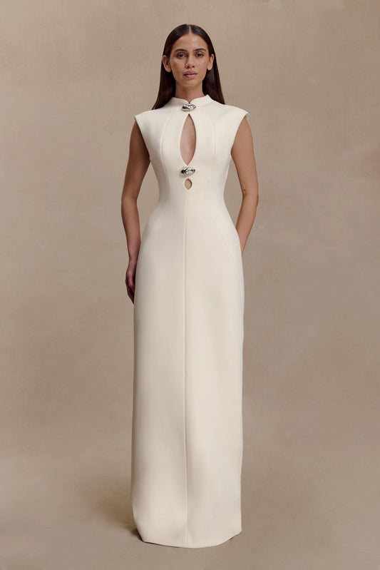 Michelle Cut Out Maxi Dress Buttercream