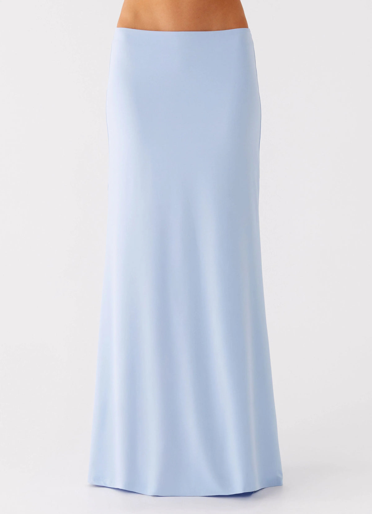 Like A Flower Maxi Skirt Baby Blue