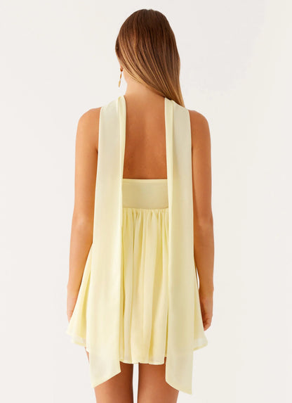 Saturn Mini Dress Yellow