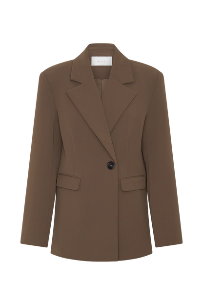 Mateo Oversized Blazer Cacao Brown