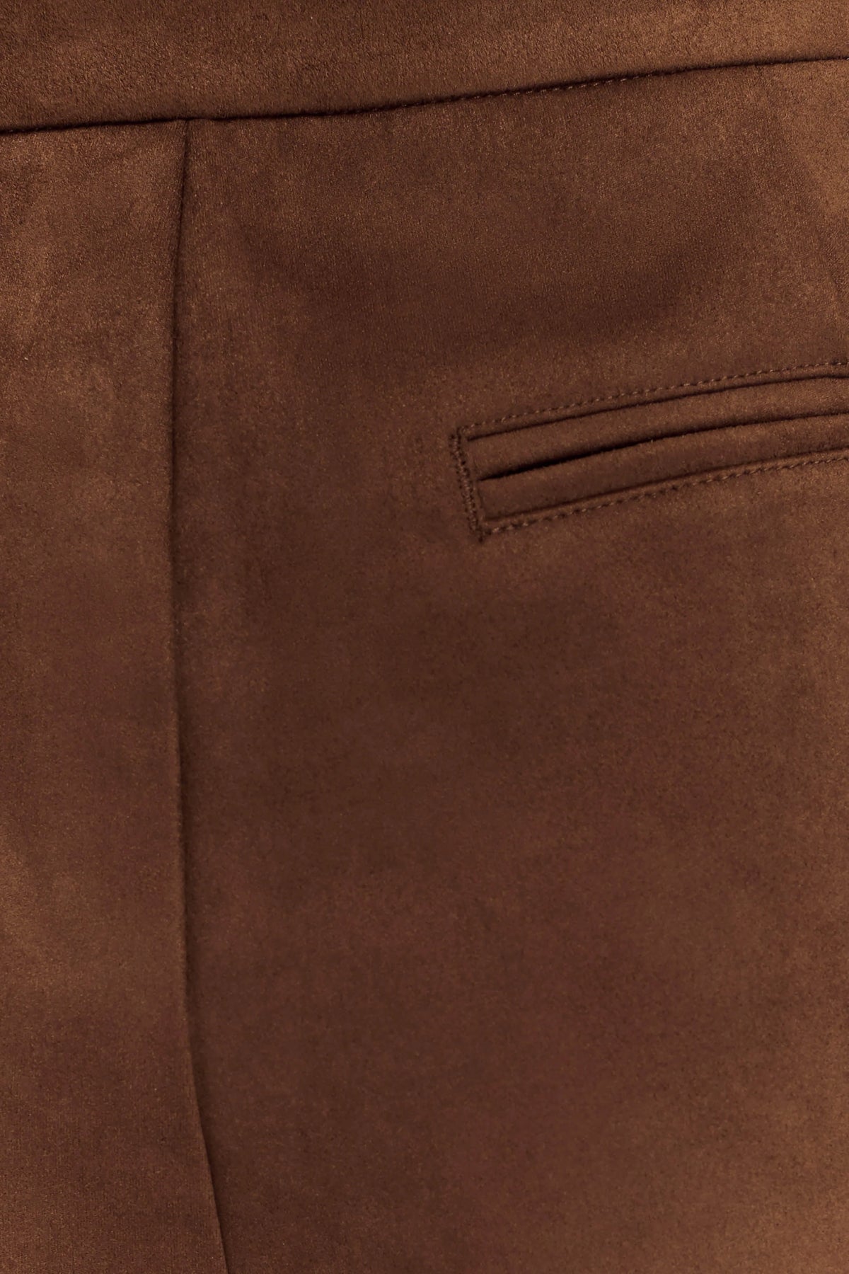 Sally Faux Suede Short Milk Chocolate