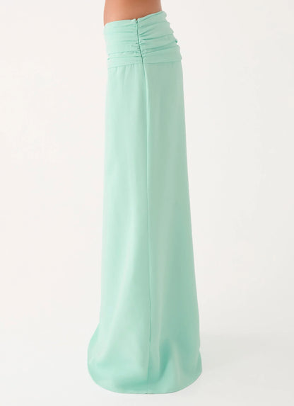 Tillie Maxi Skirt Aqua
