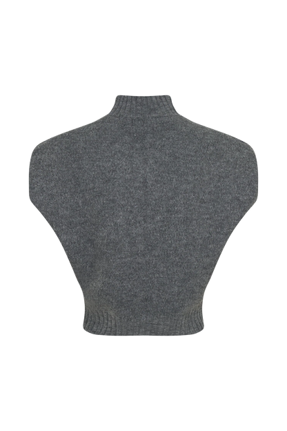 Niko Knit Oversized Top Charcoal
