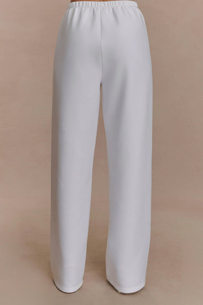 August Straight Leg Jogger Ivory